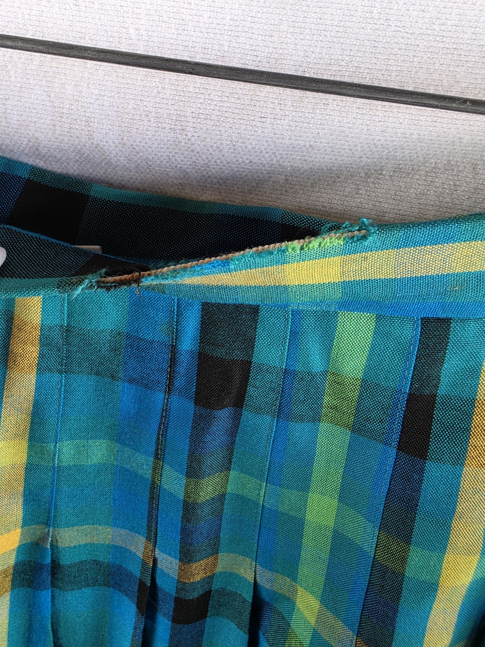 Vintage Pendleton Sophisticates Blue Plaid Pleated Skirt Women’s Size 8 USA - Picture 6 of 6